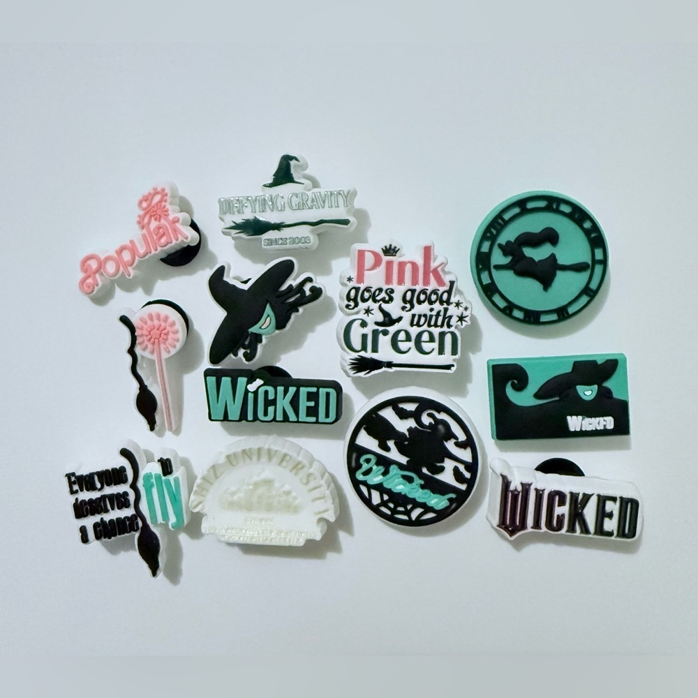12 Wicked Croc Charms Jibbit Shoe Charm Disney Croc Charms